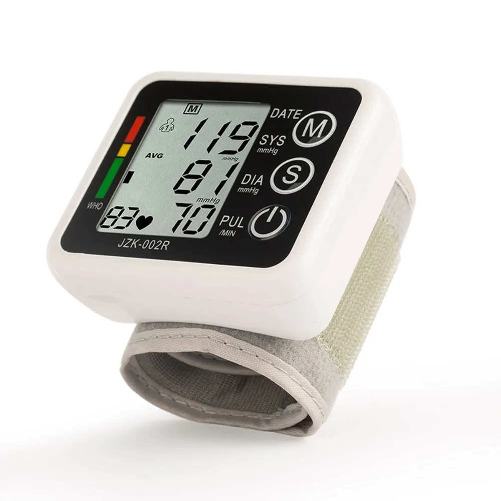 Домашний Уход за здоровьем 1 шт. цифровой ЖК-монитор для измерения кровяного давления на верхнее запястье измеритель сердечного ритма тонометр для автоматического измерения