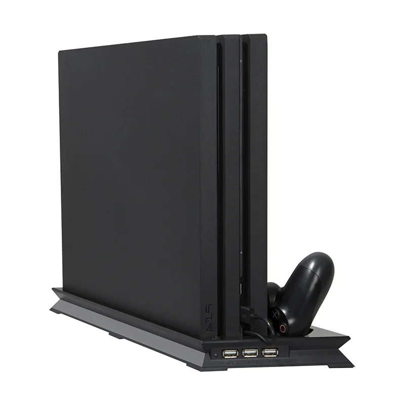PS4 PRO PS 4 Pro теплоотвод вентилятор охлаждения Вертикальная Зарядное устройство Подставка Двойная док-станция для зарядки контроллера для Play