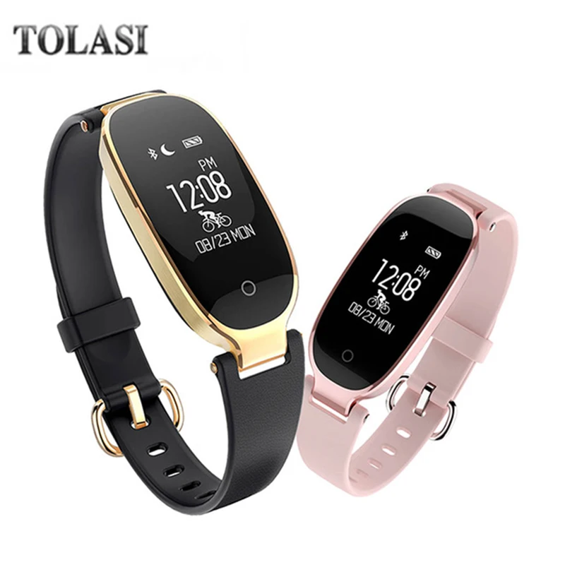 

2018 New Fitness Bracelet S3 Women Ladies Fashion Bluetooth Smart Bracelet Waterproof Heart Rate Monitor Fitness Tracker