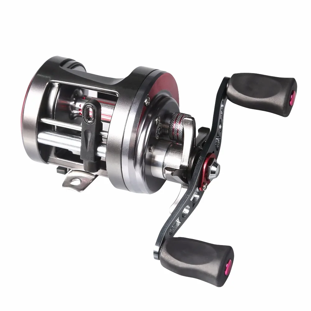 

2017 Right/Left Hand Kit Pesca Round Baitcasting Reel Saltwater Fishing Reel 7+1bbs 4.7:1 Trolling Fishing Lure Drums Reel