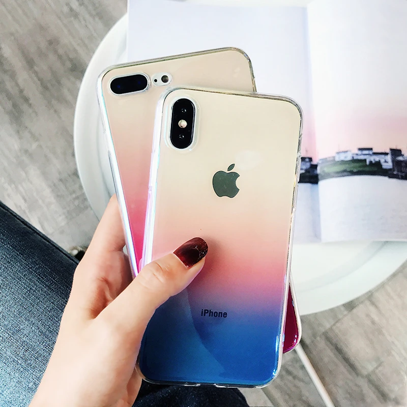 Stylish For iPhone 6 6S 7 8 s Plus Ultra Thin Cases for X XS Max XR Clear TPU 5S 5 SE Fundas |