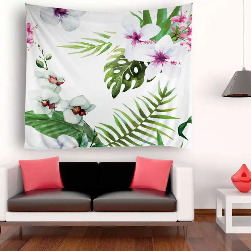 Indian Mandala Rectangle Tapestry Hanging Beautiful Flowers Bedspread Ethnic Throw Art Blanket Dorm Home Decor Yoga Mat Hippie