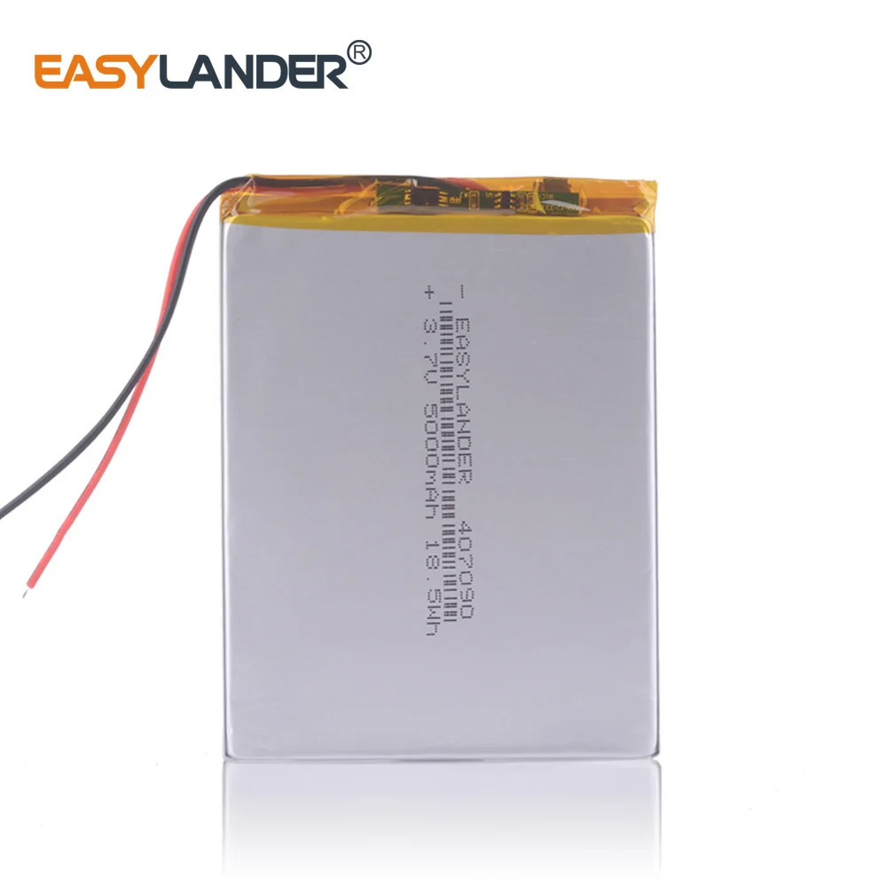 3 шт./лот 7 V 5000mAh 407090 полимерный литий-ионный аккумулятор для Bluetooth ноутбука