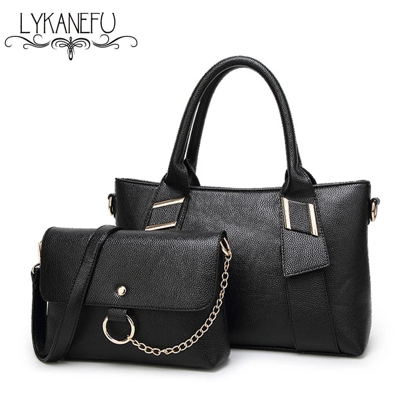 LYKANEFU Brand 2 font b Sets b font Women font b Handbag b font Tote Bag