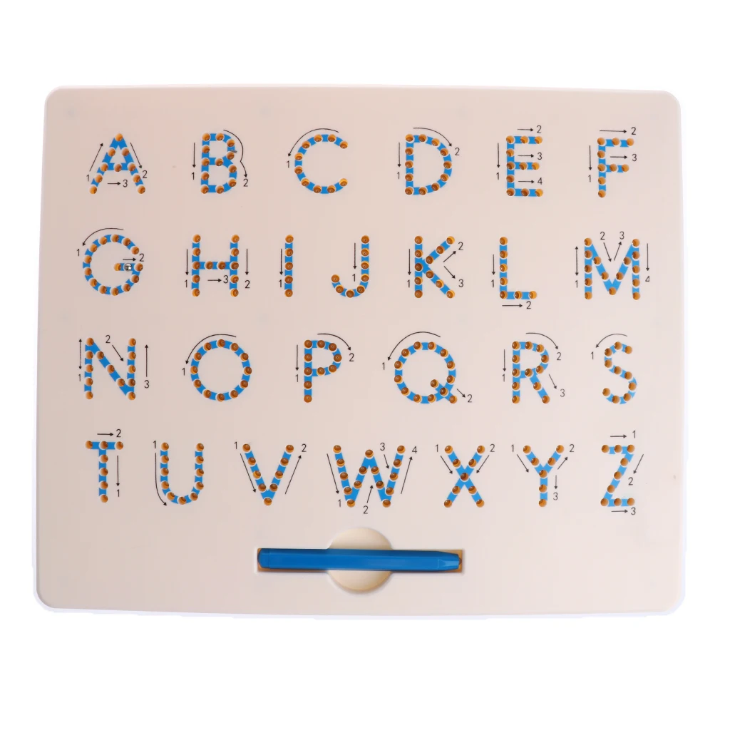 Magnetic Drawing Board For Kids Baby Toddlers Doodle Drawing Pad Tablet Toys Alphabet A to Z Educational Writing Sketching Gifts
