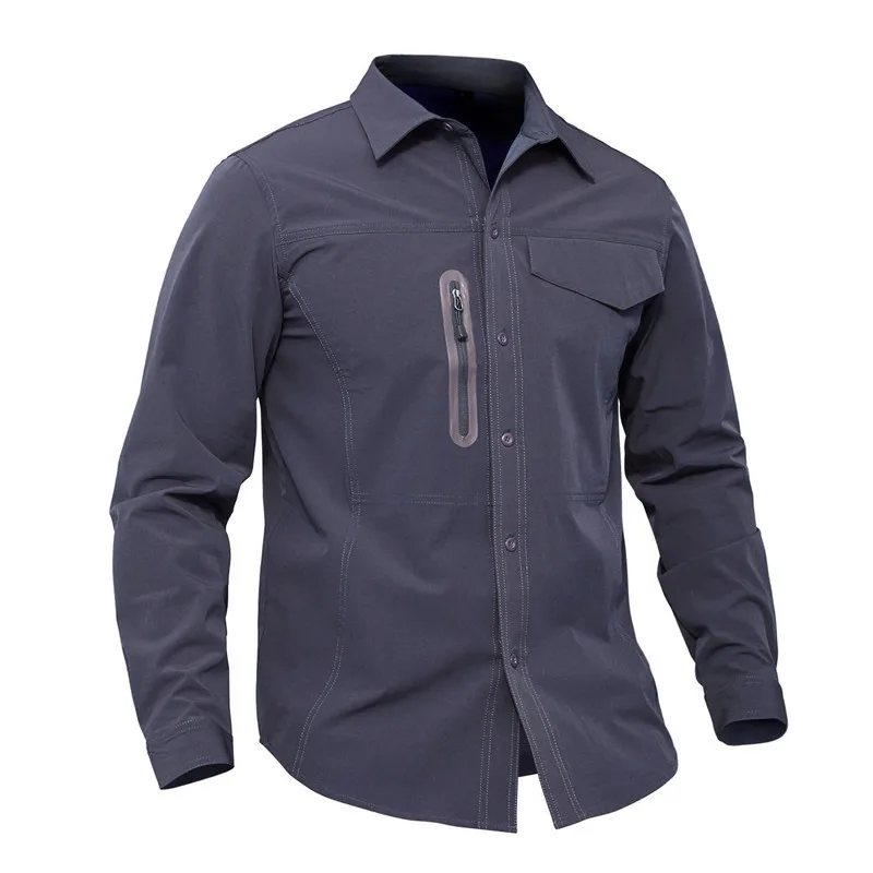 

Summer Quick Dry Tactical Shirt Men Breathable SWAT Military Cargo Casual Fast Drying Long Sleeve Army Shirt