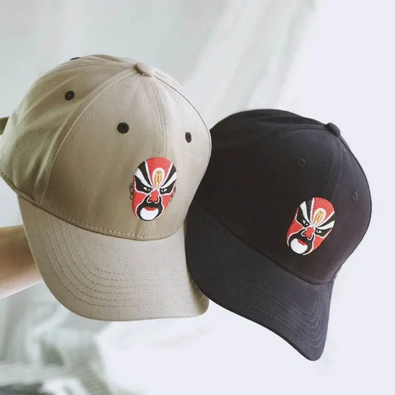 

NEW high quality baseball caps Peking Opera Mask Pattern hat Snapback Caps comfortable casual hats dad hat Mom hat