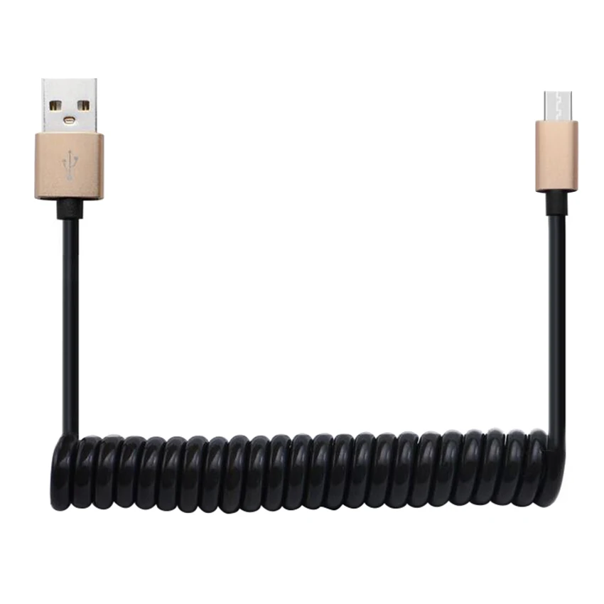100 см весенний кабель для передачи данных кабель Micro USB гибкий кабель для быстрой зарядки USB C для Xiaomi Redmi Note 5 Pro кабель для телефона Android