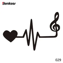 

Car Auto Sticker and Decals Styling Baby Bumper Decal Funny Jdm Vinyl Stickers Vag Creative Custom Made Staffie Heart with Music