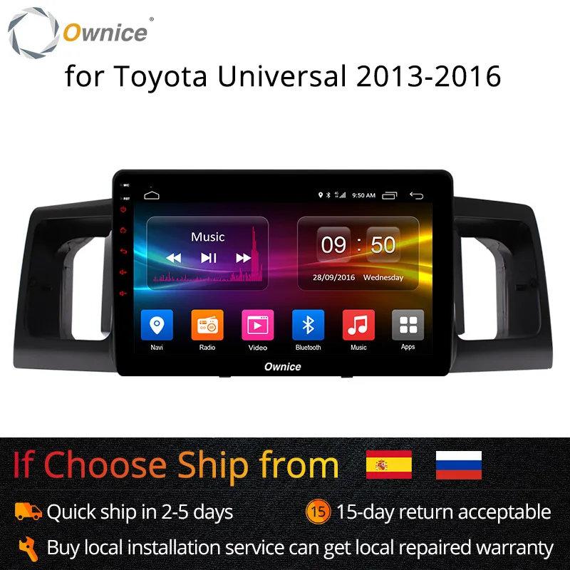 Ownice K1 K2 Octa Core 32G Встроенная память android 8 1 для toyota универсальный 2007-2016 автомобиля