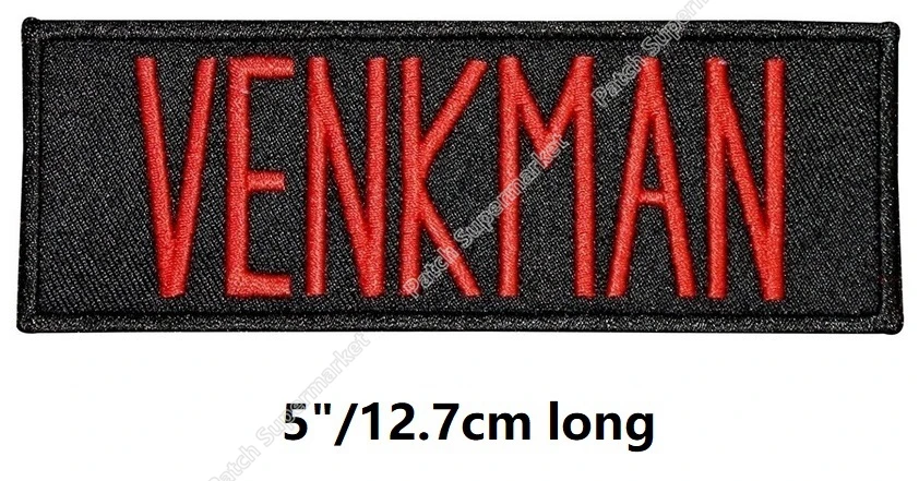 

100 pieces Large VENKMAN Ghostbuster Ghost buster name tapes Crest Badge TV movie Embroidered iron on patches halloween costume