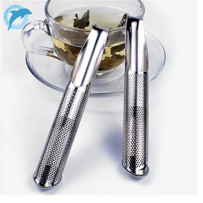 

LINSBAYWU Strainer Amazing Stainless Steel Tea Infuser Pipe Design Touch Feel Good Tea Tool Free shipping