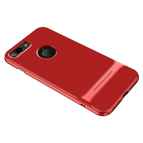 ROCK роскошный чехол Royce для iphone 8 Plus, тонкий бронированный чехол для Apple, чехол на заднюю панель для iPhone8, чехол на булавке, 8 чехол - Цвет: Red