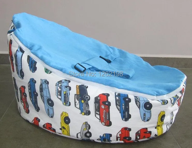 Free shipping Racing Car New Portable baby bean bag seat/chair for