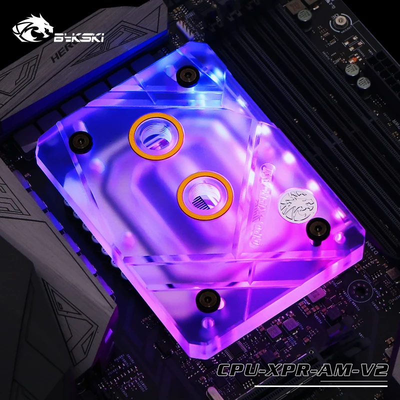  Bykski CPU Wasser Kühlung Block Heizkörper verwenden für AMD Ryzen3000 AM4 AM3 X399 1950X TR4 X570 