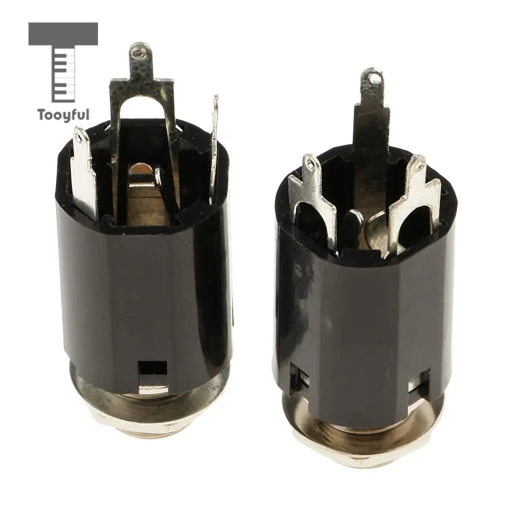 Tooyful 2 Pieces Plastic Guitar Output Plug Jack Socket for Electric