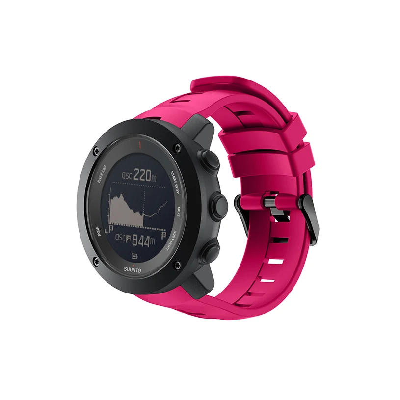 Ремешок резиновый для SUUNTO AMBIT3 люксовый сменный Браслет из силикона