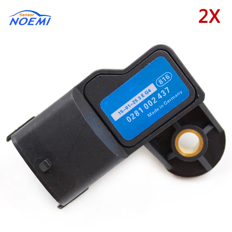 YAOPEI 2 шт. датчик давления воздуха 0281002437 для Opel Vauxhall Vectra Signum Zafira Astra Frontera Alfa Romeo