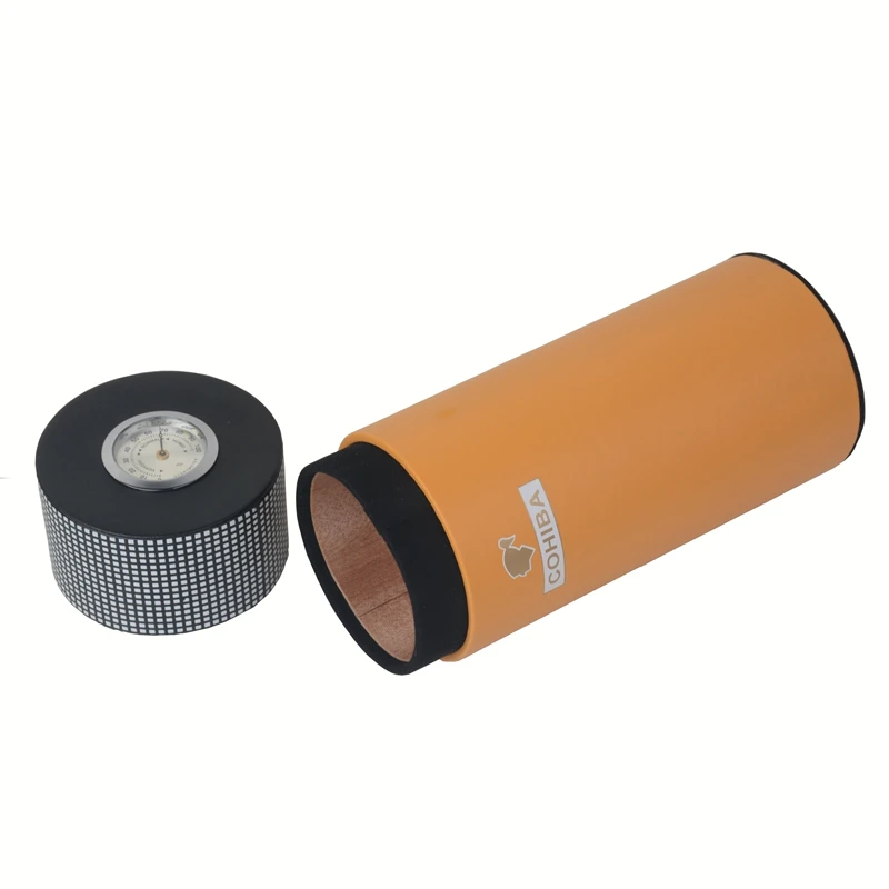 Чехол для сигары COHIBA кожаный чехол дерево кедра с подкладкой мини увлажнитель