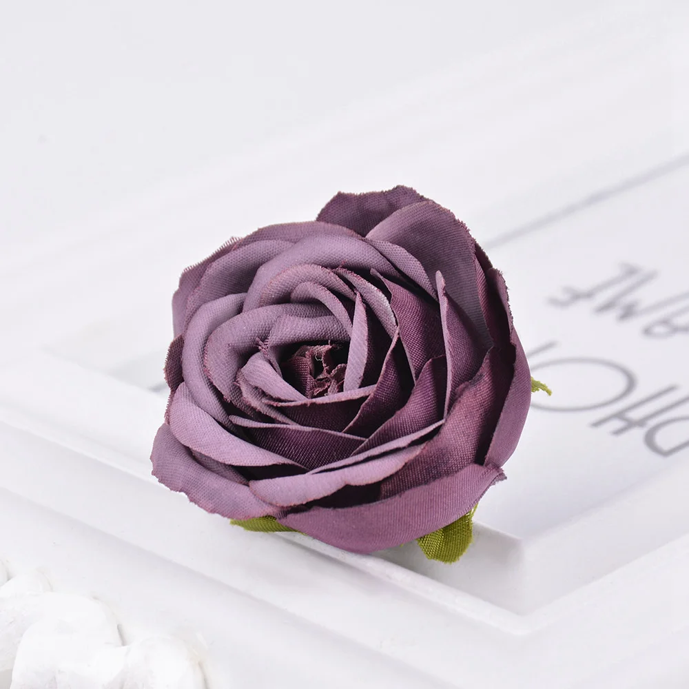 5 шт./лот, осенний цвет, Шелковый бутон розы, искусственный цветок, сделай сам, венок ручной работы, скрапбук, свадебное украшение для дома, подарок, искусственный цветок