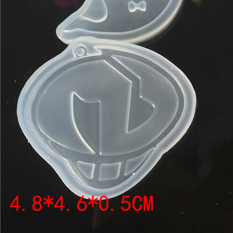 1pcs UV Resin Jewelry Liquid Silicone Mold Cartoon Ghost Castle Charms Molds For DIY Hallowmas Intersperse Decorate Jewelry