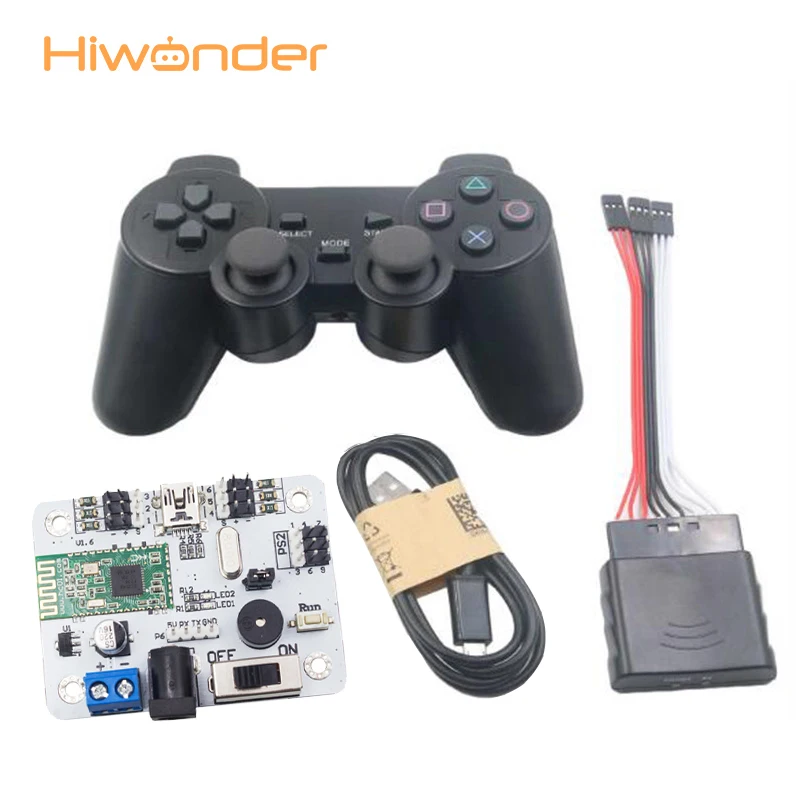 

Hiwonder 6CH 4.0 Bluetooth Servo Controller with PS2 Handle Over-Current Protection Remote control RC Parts for Children