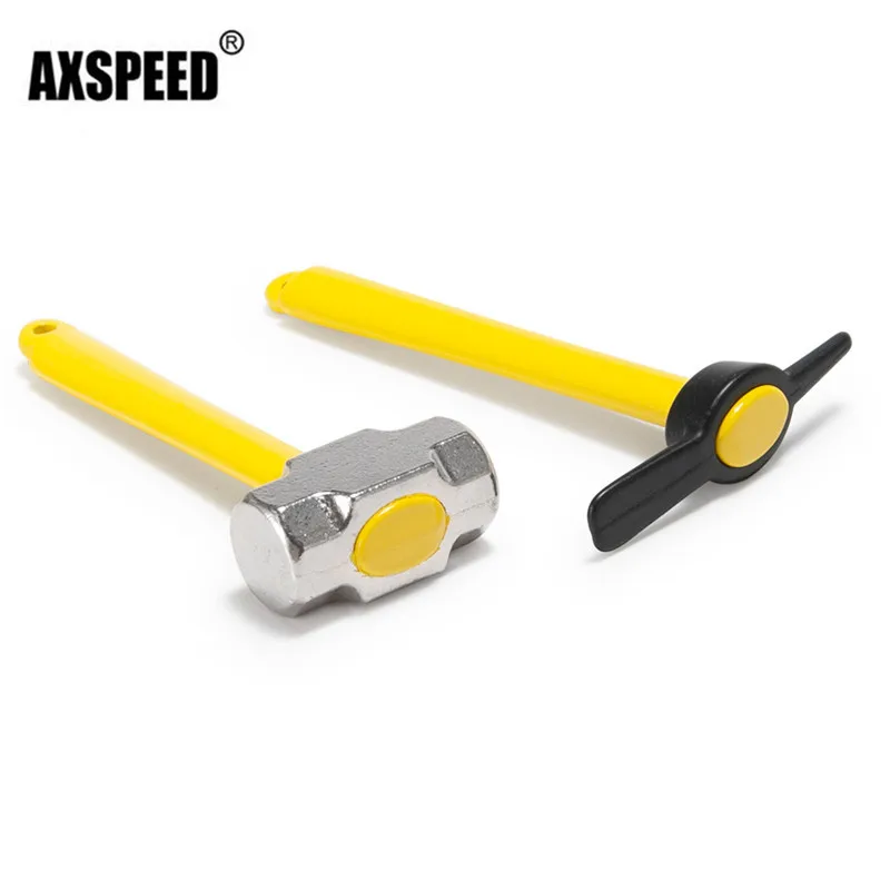 AXSPEED металлический желтый имитационный Молоток Мини горное Копье для 1/10 SCX10 90046
