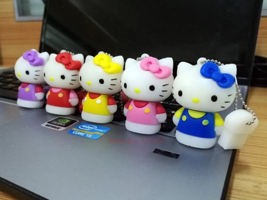 Креативный usb флеш-накопитель 128 ГБ, hello kitty, Usb флеш-накопитель 64 ГБ, флеш-накопитель 64 ГБ, флеш-накопитель 8 ГБ 16 ГБ 32 ГБ, мультяшный U диск, карта памяти