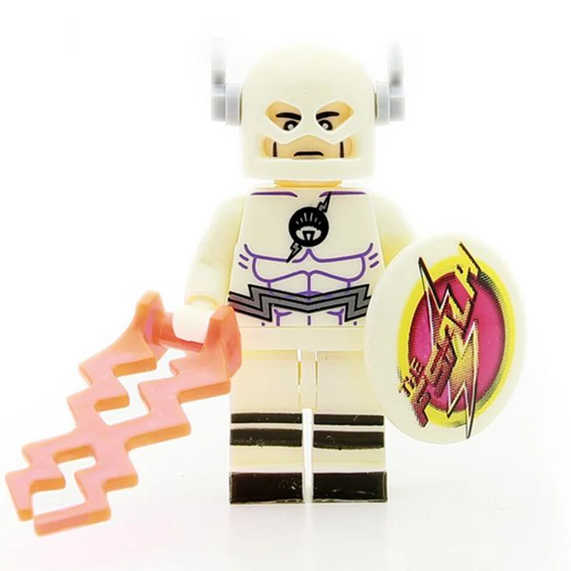 Одиночная продажа FLASH Barry Allen White XH067 Young Justice собрать супер героев Minifig модель