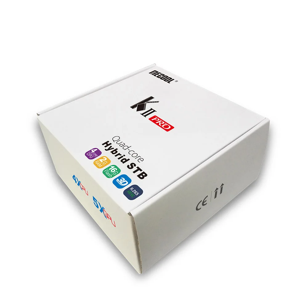 KII PRO Decoder DVB-S2 DVB-T2 Android 7.1 Smart TV Box S905d Quad Core 2GB 16GB K2 pro 4K Media pla