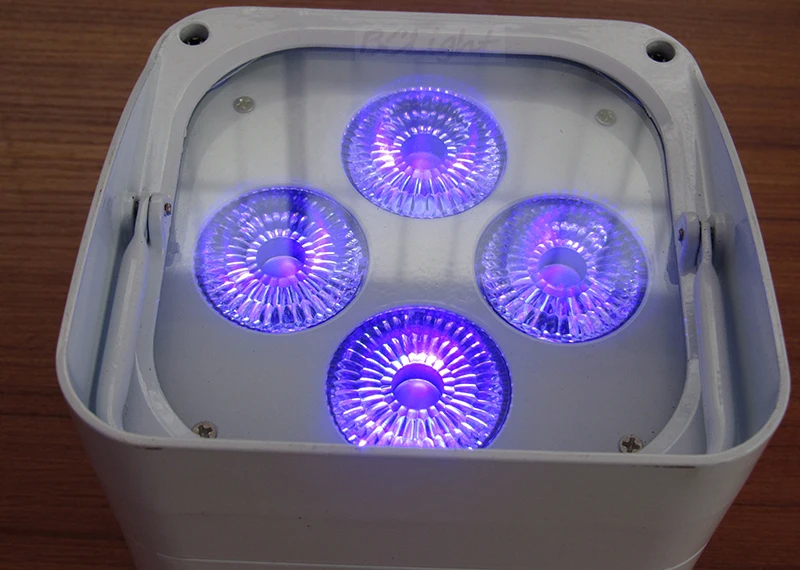 DHL Бесплатная доставка 8xlot беспроводной аккумулятор LED PAR света 4x18 Вт RGBWA uv led