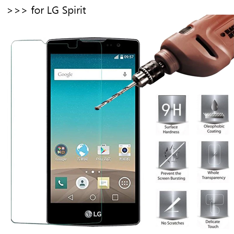 2.5D 0 26 мм 9H Премиум Закаленное стекло для LG Spirit 4G LTE H420 H422 H440 Защитная пленка * |