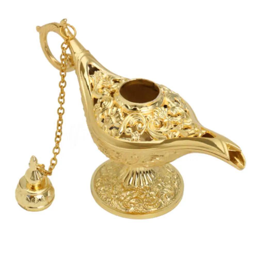 

Metal Art Craft Ornaments Antique Teapot Aladdin Lamp Children Student Birthday Gift Toy Retro Home Decoration