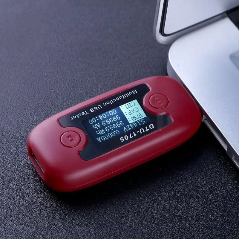 

DC 4-30V 0-5A Quick Charge Type-C USB LCD Tester Voltmeter Ammeter Voltage Current Power Meter Battery Charge Cable Resistance