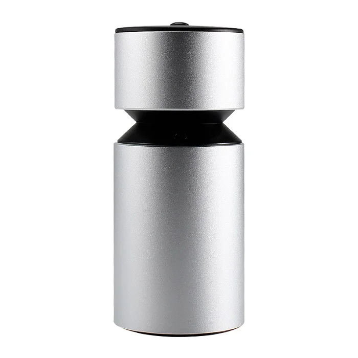 Waterless Oil Nebulizer Diffuser for Essential Oils Automatic Protection Aromatherapy Diffusers Aromaterapia Rechargeable - Цвет: Silver
