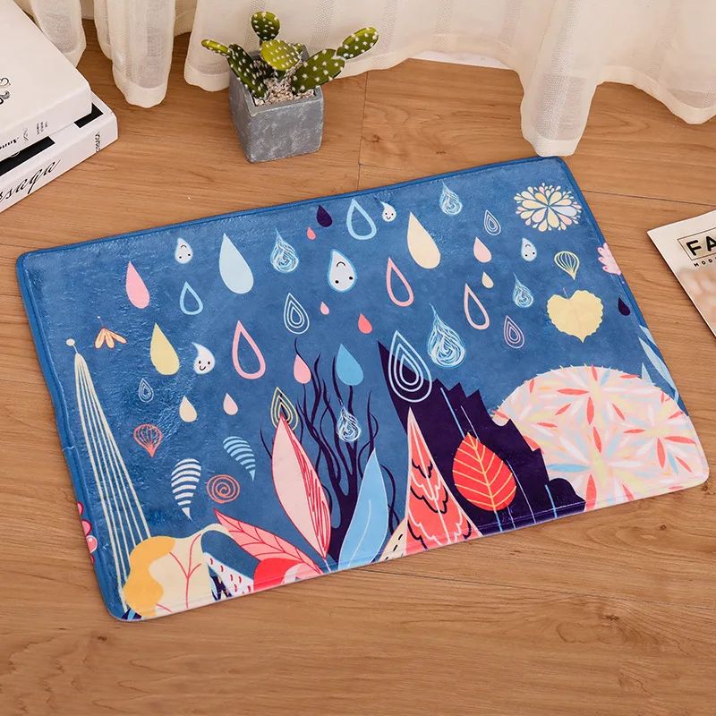 

Doormat Entrance Mat Hallway Simple Pastoral Colored Printed Anti-Slip Floor Mat Area Rugs Funny Custom Front Door Mat Carpet