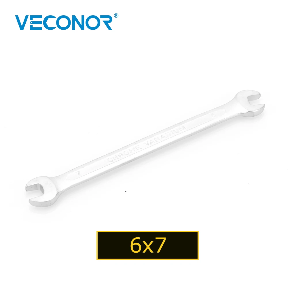 

Veconor 6x7mm Metric Double Open End Wrench Chrome Vanadium Universal Double Headed Multi-Function Spanner Car Repair Hand Tools