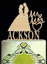 Personalised Wedding Cake Toppers,Cake Toppers For Weddings,Mariage Wood Mr & Mrs Custom Cake Toppers,Modern Toppers