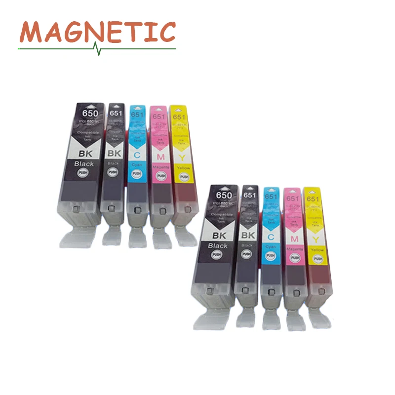 10X PGI650 PGI 650 совместимый чернильный картридж для Canon Pixma IP7260 MG5460 MX726 MX926 MG6460 MG5560