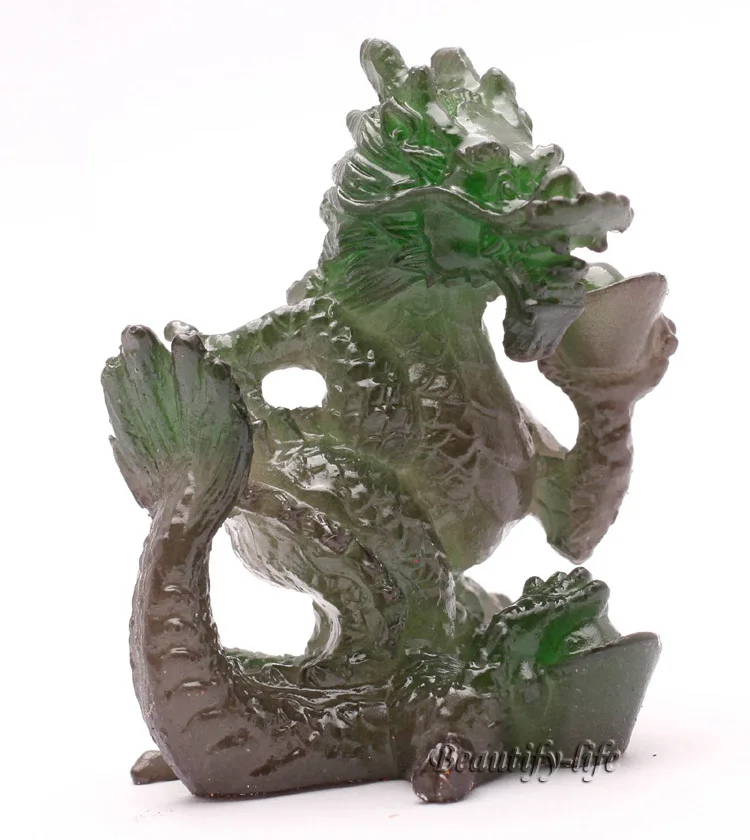 

Allochroic Mascot,Green Money Dragon,Fengshui,Best Gifts,Novel present,arts&Crafts,Ornament will change color, tea pet, S1174A