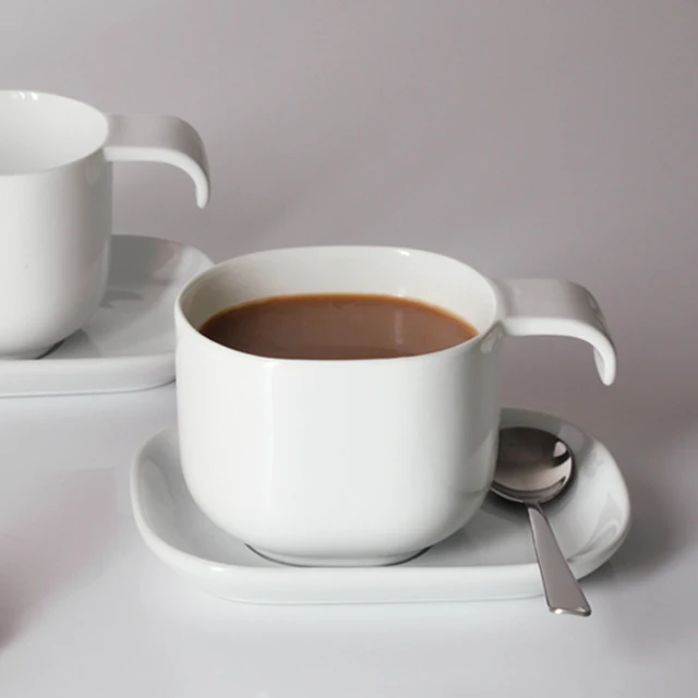 60ml Small Size Simple Ceramic Mug Set Pure White Coffee Cup And 60ml Small Size Simple Ceramic Mug Set Pure White Coffee Cup And Saucer Porcelain Free