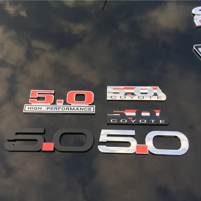 13 9*3 8 см автомобильные наклейки 3D 5 0 л Эмблема Для Ford Mustang сменный автомобильный