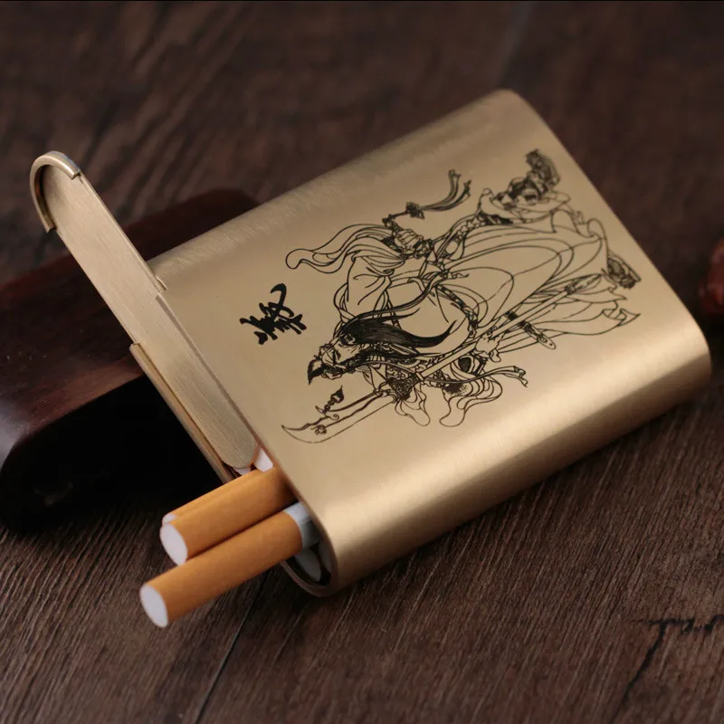 Brass Cigarette Box Hand Carved Gift Cases | Дом и сад