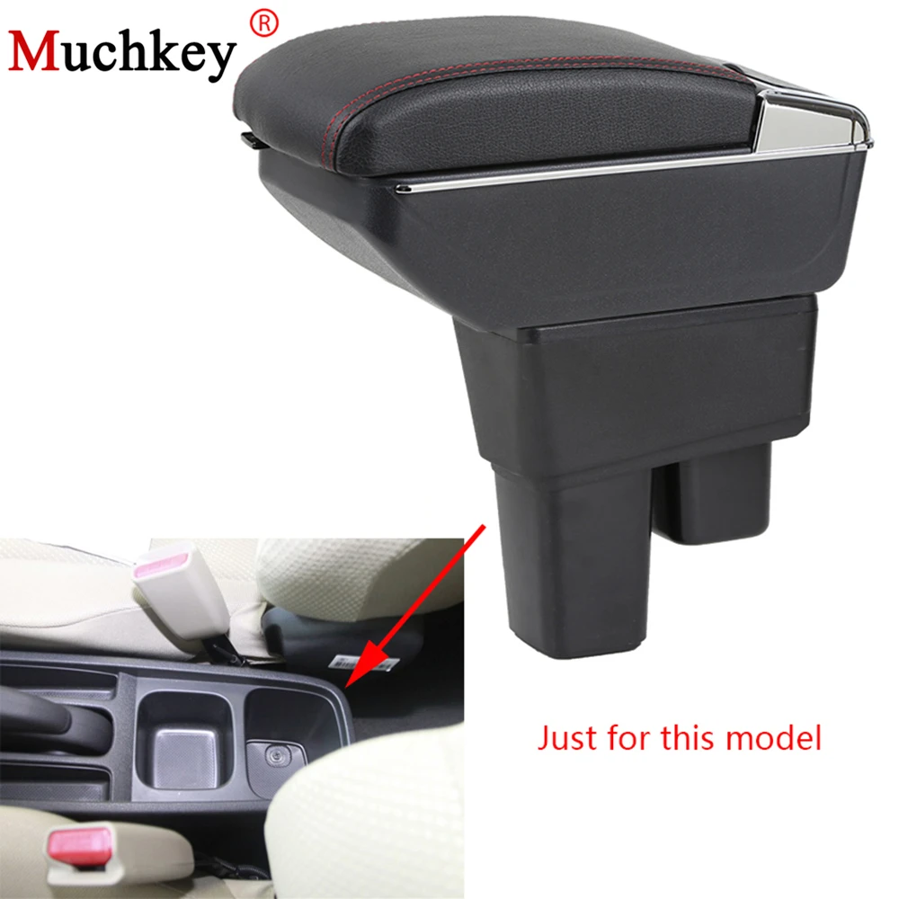 For Honda Fit Jazz 2008-2013 Car Armrest box Central Console Arm Store content box cup holder ashtray interior Car Accessories For Honda Fit Jazz 2008-2013 Car Armrest box Central Console Arm Store content box cup holder ashtray interior Car Accessories