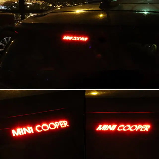 Mini F55 R56 F56 R60 Car Carbon Fiber Vinyl Brake Lights Decorative Mini F55 R56 F56 R60 Car Carbon Fiber Vinyl Brake Lights Decorative Cover High Mount Stop Lamp Stickers Cooper S Countryman