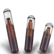 Компанией DHL 100 шт. EM4305 чтения-записи животного подкожной клетчатки Стекло трубки RFID метки/животного Стекло теги