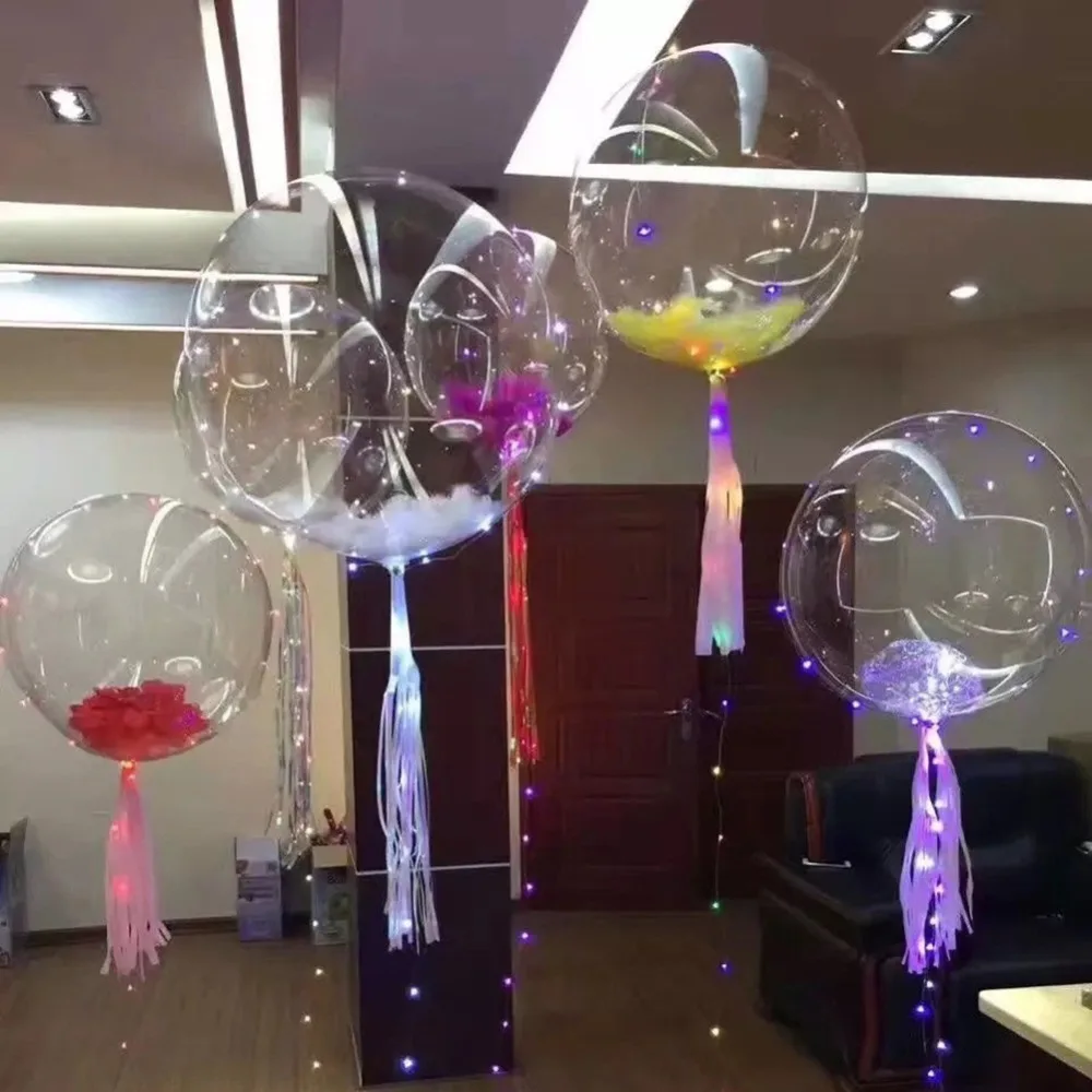 

Hot Sale Led Christmas Light Latex Balloon Birthday Party Wedding Decorations Balloon Party Supplies Glob with 3M Strings#290176