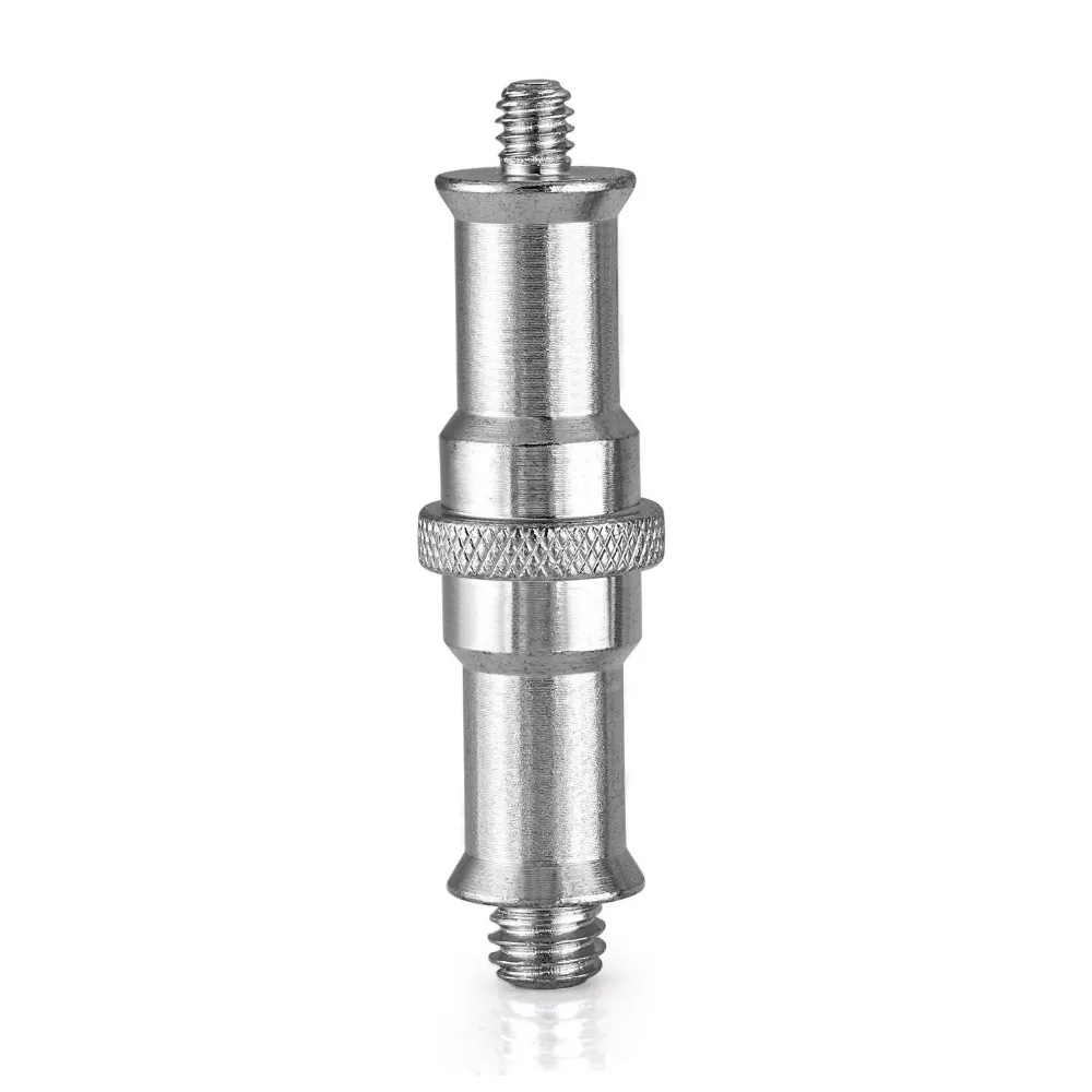 Neewer 2 Pcs Standard 1/4 to 3/8 inch Metal Male Convertor Threaded Screw Adapter Spigot Stud for S