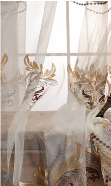 Современная роскошная элегантная сплошная занавеска, занавески на окна, занавески для кухни, занавески для гостиной, французские занавески на окна, можно настроить - Цвет: came tulle