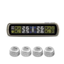 Wireless solar External Replaceable Battery tire pressure monitoring system TPMS